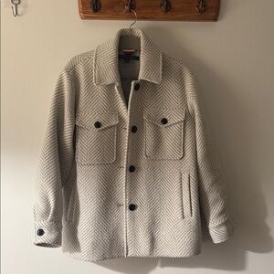 Tommy Hilfiger Wool Blend Herringbone Jacket